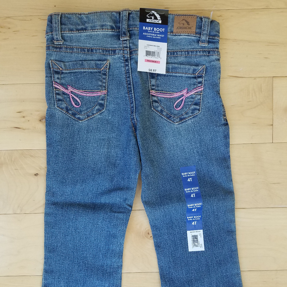 Girls 4T Adjustable Waist Bootcut Jeans